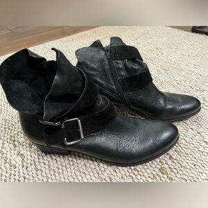 Paul Green Black Combat & Moto Boots